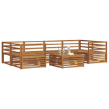 Outdoor Sofa Set 7 pcs Natural Solid Acacia Wood 3373079