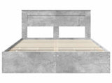 Bed Frame with Drawer Concrete Grey 120 x 190 cm Engineer Wood 3409860
