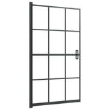 ZNTS Shower Enclosure ESG 80x140 cm Black 150746