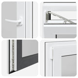 Basement Window "RISOR" 50x50 cm Tilt&Turn DIN Left Anthracite 4108383