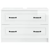 Bathroom Sink Cabinet UTRECHT High Gloss White 82 x 41x 56 cm 897679