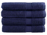 Premium Shower Towels "SOLUND" 4 pcs Navy Blue 70x140 cm 600 gsm 137261