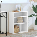 ZNTS Book Cabinet White 60x30x71.5 cm Engineered Wood 860310