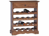 Wine Rack 55 x 23 x 85 cm Solid Mahogany Wood 42012411
