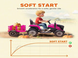 12V Ride on Tractor and Trailer with Remote Control, Music, Shifter, Start-Up Sound, for Kids Ages T3398P378932
