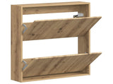Wall-Mounted Shoe Cabinet ARNHEM 71 x 17 x 86 cm Artisan Oak 896644