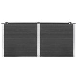 Garden Raised Bed 200x50x91 cm WPC Grey 318096