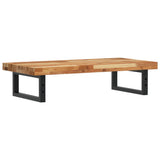 Basin Shelf Wall Mounted Steel and Solid Wood Acacia 3302737
