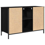 Basin Cabinet with Drawers Black Oak 90x34.5x60 cm 861887
