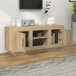 TV Cabinet Sonoma Oak 102x35x45 cm Engineered Wood 811793