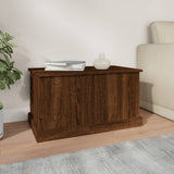 ZNTS Storage Box Brown Oak 70x40x38 cm Engineered Wood 816511