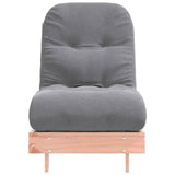 Futon Sofa Bed with Mattress 60x206x11 cm Solid Wood Douglas 846749