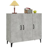 Sideboard Concrete Grey 90x34x80 cm Engineered Wood 812505