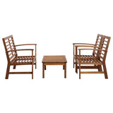 Garden Sofa Set Brown Solid Acacia wood Medium Durable 47282
