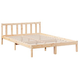 Extra Long Bed Frame without Mattress 140x210 cm Solid Wood Pine 852434