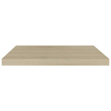 Floating Wall Shelves 4 pcs Oak 60x23.5x3.8 cm MDF 323876