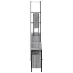 ZNTS 4 Piece Bathroom Furniture Set Grey Sonoma Engineered Wood 3214688