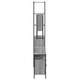 ZNTS 4 Piece Bathroom Furniture Set Grey Sonoma Engineered Wood 3214688