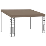 Wall-mounted Gazebo 4x3x2.5 m Taupe 312266