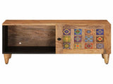 Coffee Table Natural 80 x 50 x 40 cm Solid Mango Wood 4018264