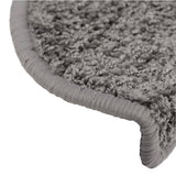 Stair Mats 10 pcs 65x21x4 cm Grey Half Round Large 149799