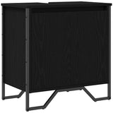 Bathroom Sink Cabinet Black Oak 60 x 35 x 60 cm Engineered wood 869179