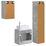 Bathroom Furniture Set 3 pcs Concrete Grey 33 x 34.5 x 160 cm 3406076