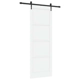 Sliding Door ORKDAL White 83 x 232 cm Solid Pine Wood 3445599