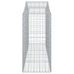 Arched Gabion Basket 200x50x120/140 cm Galvanised Iron 153396