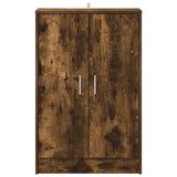 Shoe Cabinet Smoked Oak 60x35x92 cm Engineered Wood 816011