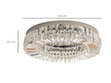 Crystal Ceiling Light Modern Chandeliers Stainless Steel Pendant Lights with Crystal Decorations for T3398P341323