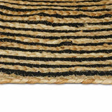 Area Rug Black 60 x 250 cm Jute 42010732