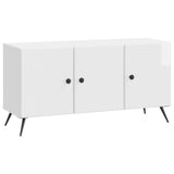 TV Cabinet High Gloss White 99 x 34.5 x 50 cm Engineered Wood 895639