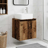 Wall-Mounted Sink Vanity Old Wood 53 x 35 x 63 cm 890430