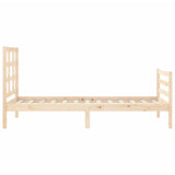 Bed Frame without Mattress Small Single Solid Wood 3193946