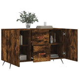 Sideboard Smoked Oak 100x36x60 cm Engineered Wood 828145