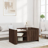 Coffee Table Brown oak 100x50x50 cm Engineered Wood 848366