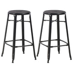 3 Piece Bar Set Steel Black 276845