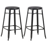 3 Piece Bar Set Steel Black 276845