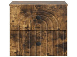 Wall-Mounted Bedside Cabinet Smoked Oak 33 x 34.5 x 40 cm 898135