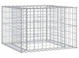 Garden Bench with Gabion Basket Solid Wood Pine 3196245