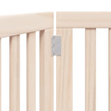 Dog Gate Foldable 3 Panels 150 cm Poplar Wood 352238