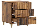 Bedside Cabinet Old Wood 43 x 41 x 66.5 cm Engineered Wood 894563