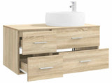 Bathroom Furniture Set 2 pcs Sonoma Oak Engineered Wood 3404002