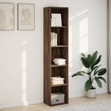 Bookcase Brown Oak 40x30x189 cm Engineered Wood 857891