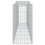 Arched Gabion Baskets 15 pcs 400x50x100/120 cm Galvanised Iron 3145965
