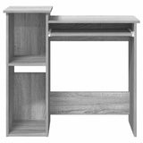 Desk with Shelves Grey Sonoma 84x40x78 cm Engineered Wood 860450