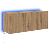 TV Wall Cabinet Artisan Oak 100 x 35 x 41 cm Engineered Wood 886251