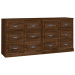 Sideboards 2 pcs Brown Oak Engineered Wood 3185286