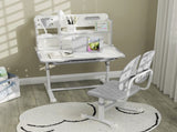Height Adjustable Kids Desk and Chair Set, Children School Study Desk with Tiltable Desktop, Reading T3398P347976